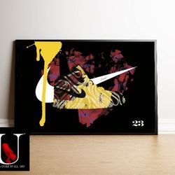 Big 24x36 Framed Art Print - Nike Jordan 1