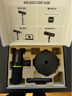 Shure MV6 USB Gaming Microphone for Streaming, Podcasting & Recording - Dynamic USB-C Mic with Voice Isolation, Auto Level Mode, DSP Audio Control & H