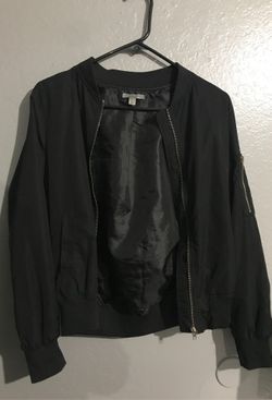 Black bomber jacket
