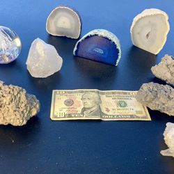 Polished Rock Crystals Paperweight Lava Quartz Mineral Stones 