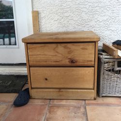 End Table Night Stand Pine