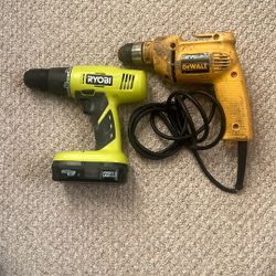 Dewalt With Cable And RYOBI