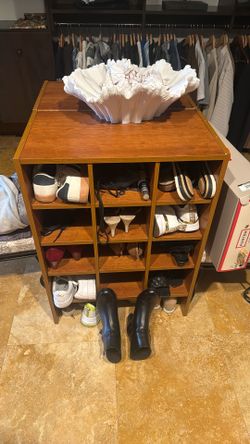 Wood Shoe Organizer Each