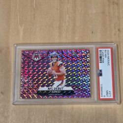 Bo Nix Camo Pink Prizm Graded 9 By PSA!
