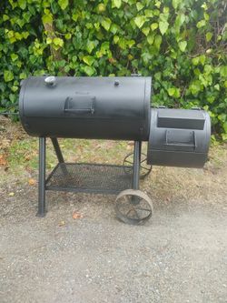 Large smoker and barbecue