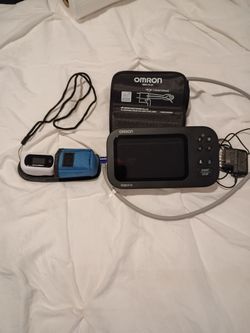 Electronic blood pressure machine and a pulse oximeter