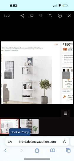 White Ladder Bookcase