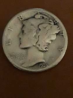 1925 Dime Silver Good Condition
