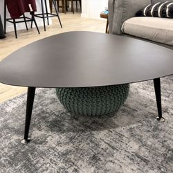 Modern Black Triangular Coffee Table – Stylish & Functional