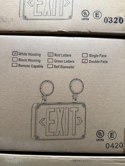 Emergency Exit Signs - Lighting