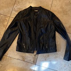 Jacket Medium Faux Leather 