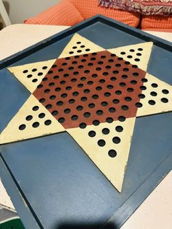 Farmhouse Chinese Checker Board Wall Art