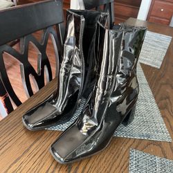 Nasty Gal Closed toed boot style patent heels