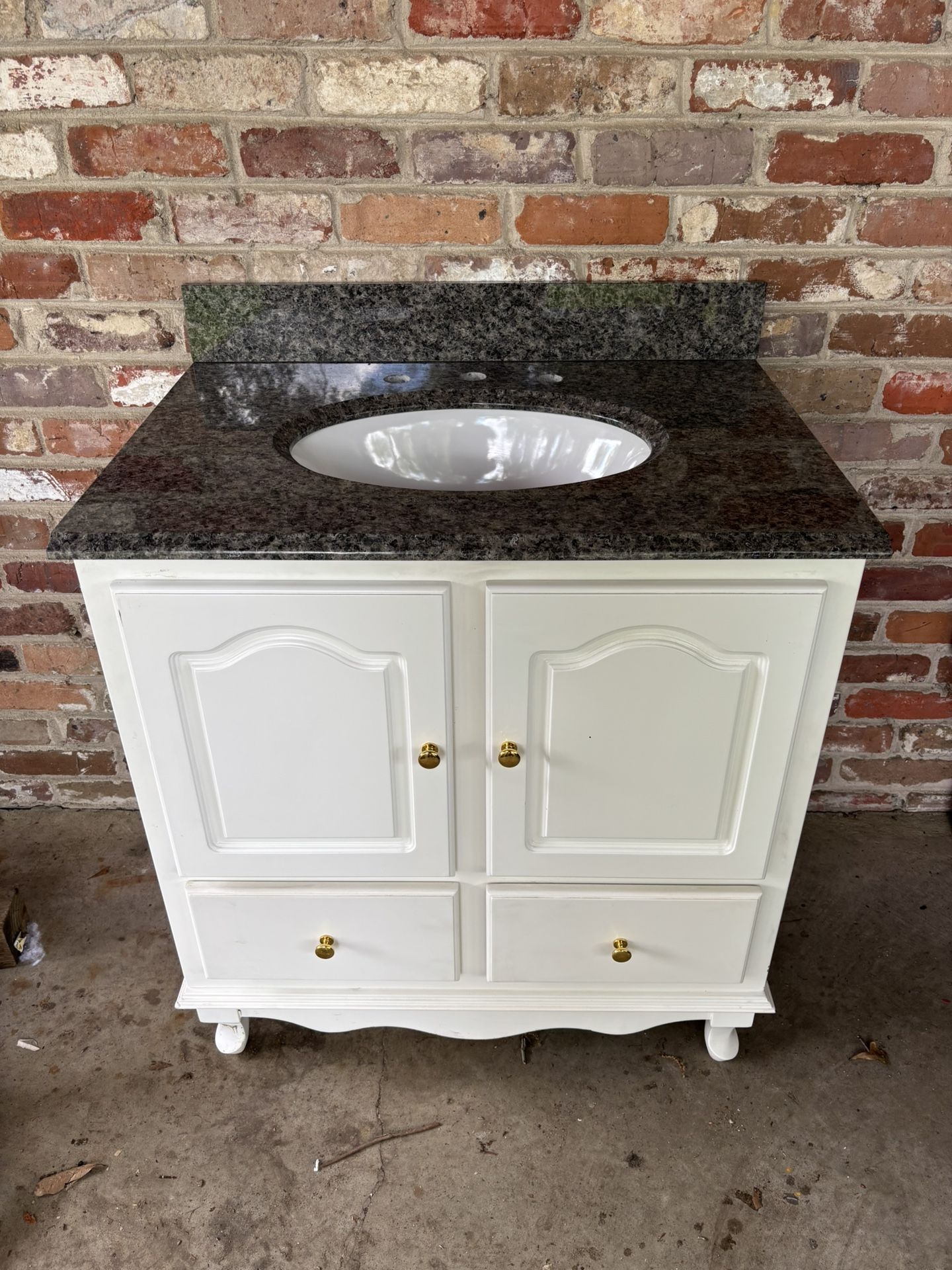 Heritage Granite Top Bathroom Vanity