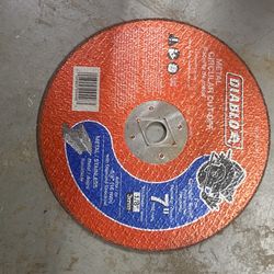 Diablo 7 inch metal circular cut off blade