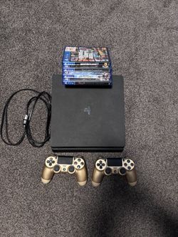 PS4 Console, Controllers, + 4 games