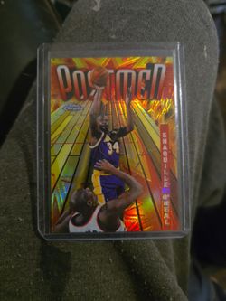 98-99 Topps Chrome Refractor Shaq Postmen insert
