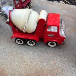 Vintage Tonka Trucks Pressed Steel Gas Turbine Cement Mixer Truck Nice Original