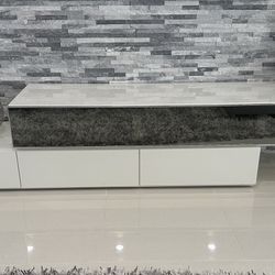 High End Addison house floating media console with storage