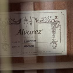 Alvarez Acoustic Guitar MD60BG