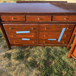 Dresser/Night stand/Large Mirror combo Set