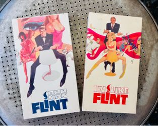 Sixties Spy! Cult Classics! “OUR MAN FLINT” and “IN LIKE FLINT” Double Feature on VHS