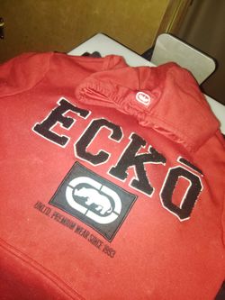 Ecko Unltd Red Graphic Hoodie