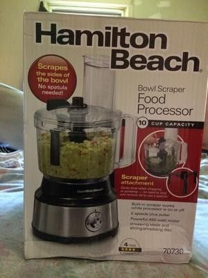 2 BRAND NEW Hamilton Beach Bowl Scraper 10 Cup Food Processor | Model# 70730