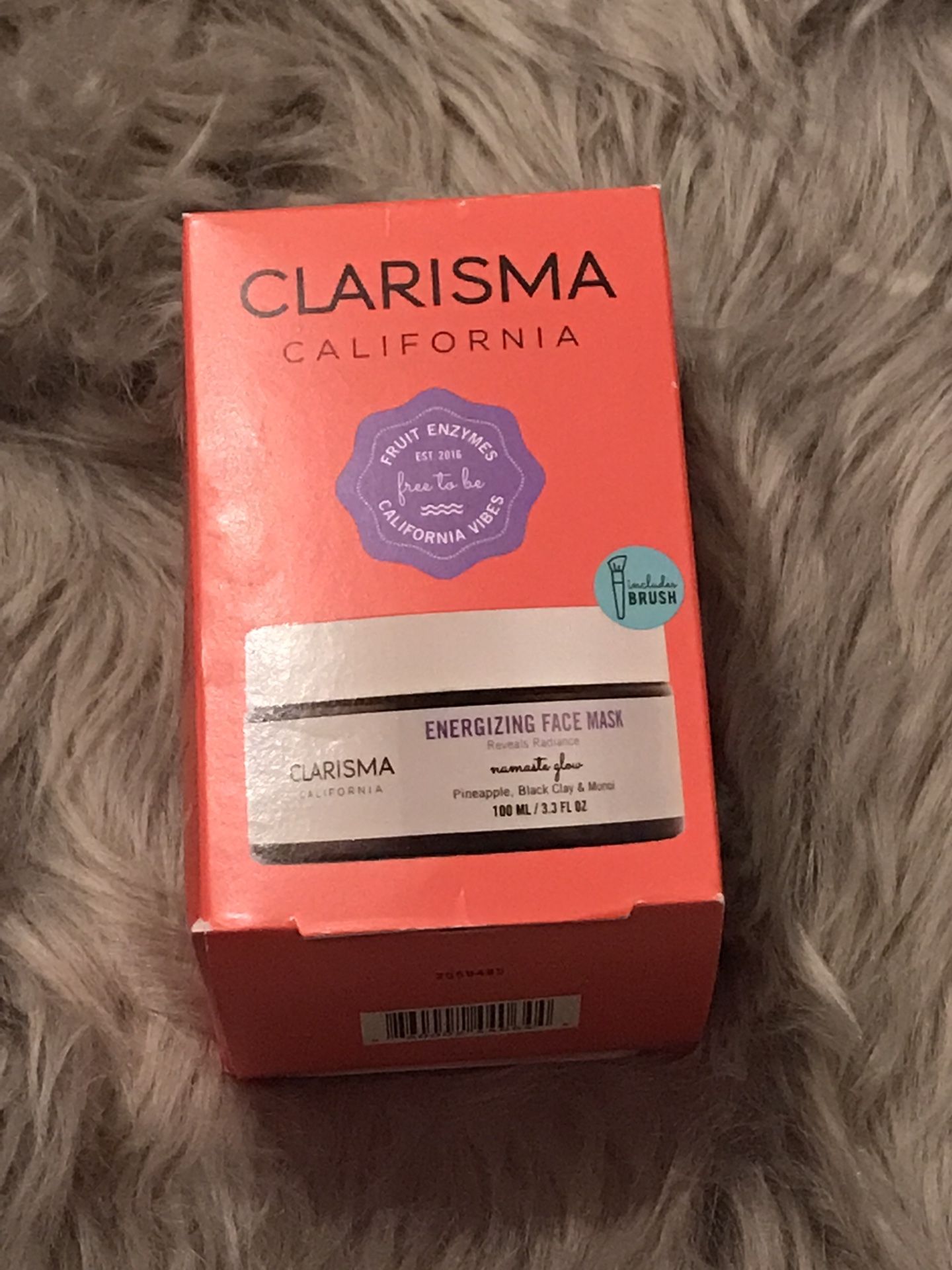 Clarisma Energizing face mask with brush New
