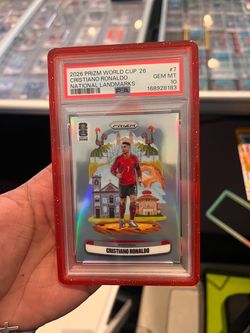 Cristiano Ronaldo 2026 Prizm World Cup National Landmarks PSA 10
