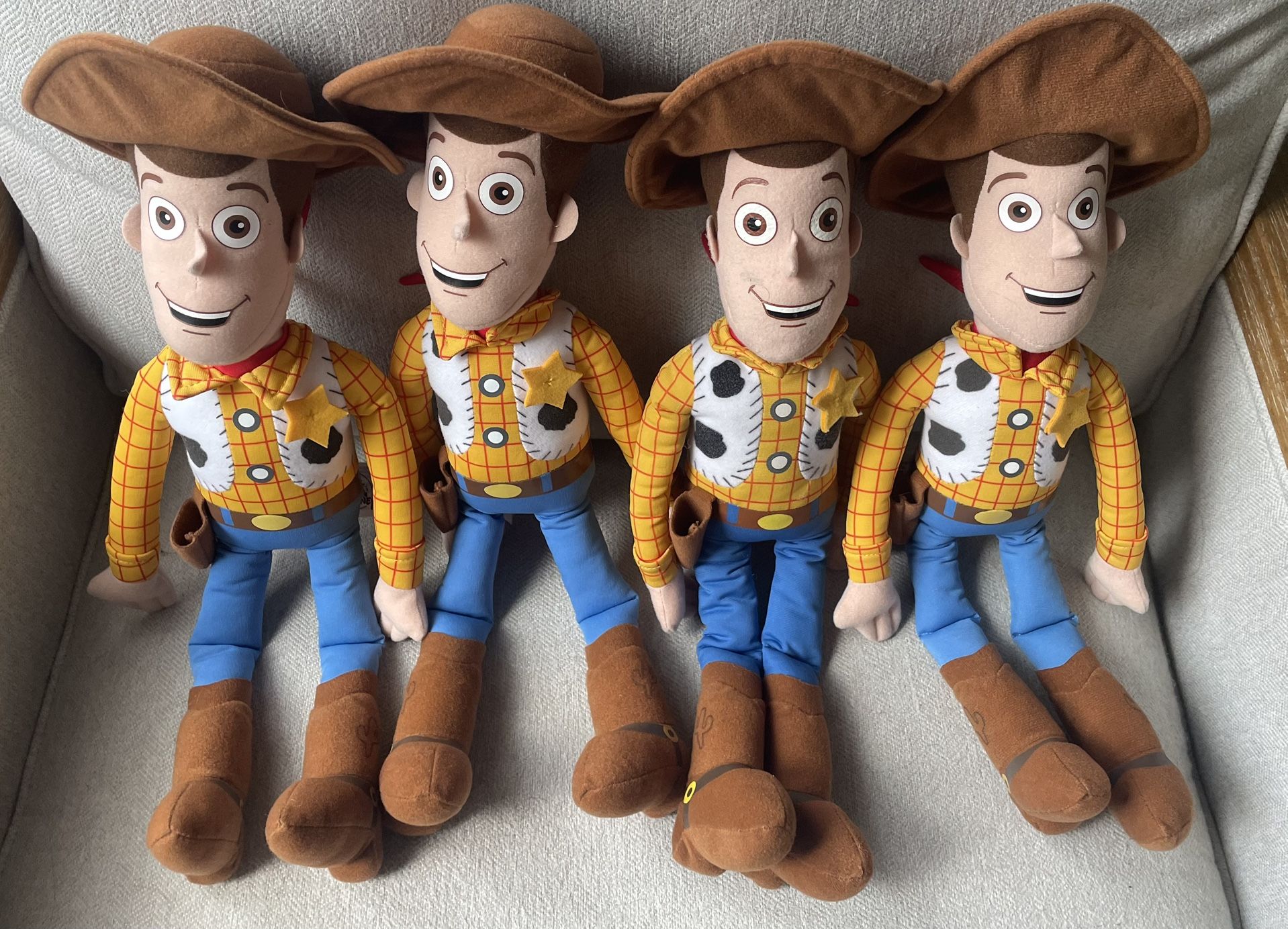 Lot of 4 - Disney Toy Story Cowboy Woody 16” Plush
