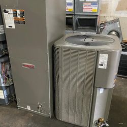 Ac Rheem 4 TONS CONDENSER And Air HANDLER  Like New 