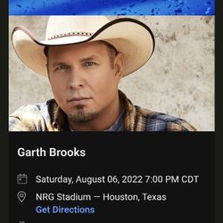 Garth Brooks:  4 Tix Available 