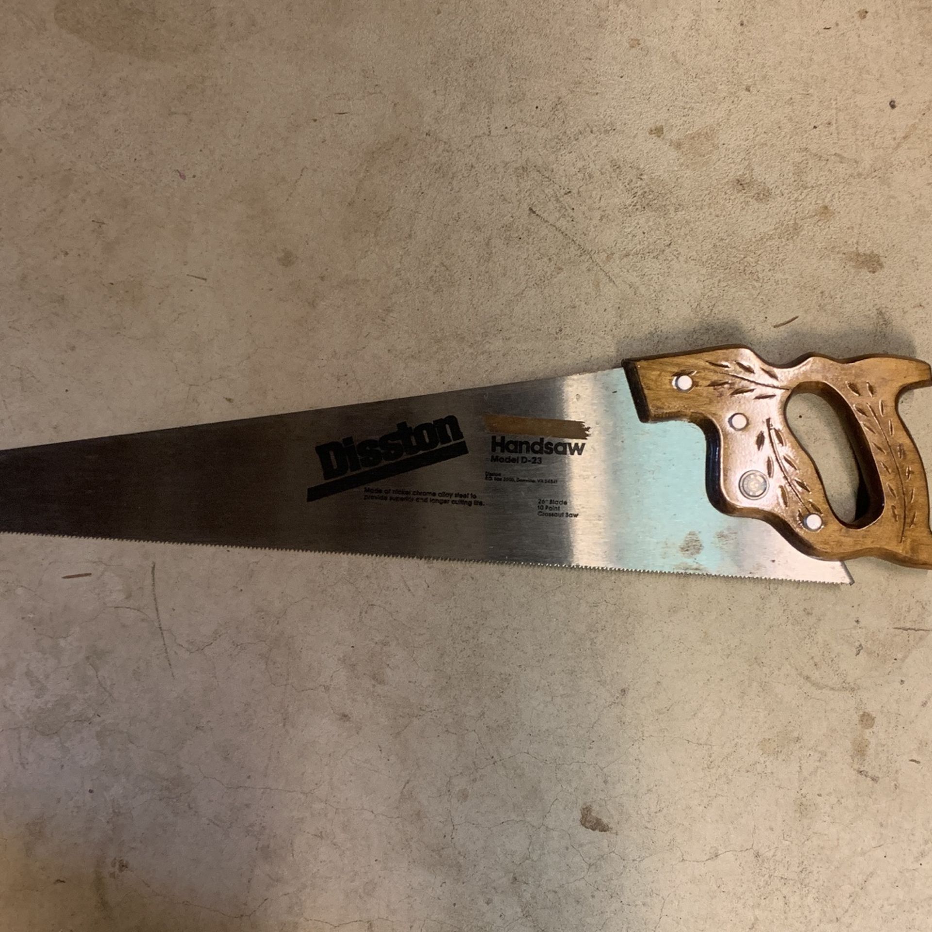 Disston 26” Handsaw