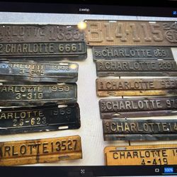 12 Vintage North Carolina And 1 Vintage South Carolina Tags 