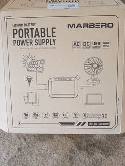 Brand new Marbero lithium battery portable power supply for only $60