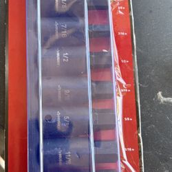 7 Pieces Husky Hex Bit Impact Socket Assembly 1/2" Drive SAE 