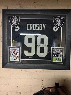 Las Vegas Raiders Maxx Crosby Signed Framed Jersey #98 – Autographed
