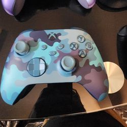 Blue Camo Xbox Remote 