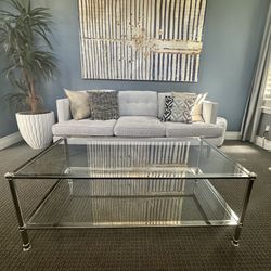 Coffee Table - Chrome And Glass
