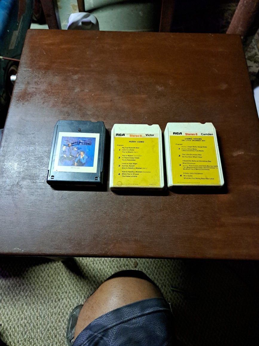 Classic 8 Track Cassettes (3)