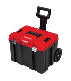 VERSASTACK 20-in W x 39.0-in H x 17.0-in D Red and Black Plastic Rolling Tool Box