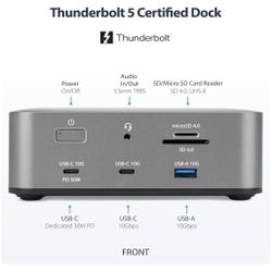 StarTech Thunderbolt 5 Dock – Dual 8K / Triple 4K – 140W PD – 2.5GbE – NEW – $225 TODAY 