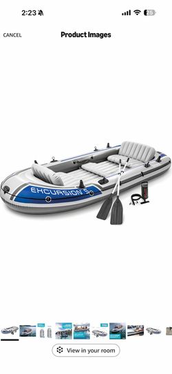 Intek - Inflatable 5 person boat