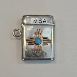 Albuquerque New Mexico  Solid .925 Silver Match Safe IMSA 1999 Vesta Case