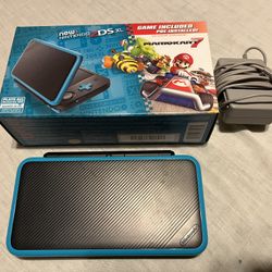 New Nintendo 2DS XL Black & Turquoise Complete In Box