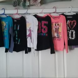 Girls Long Sleeve Shirts Size 10/12 Lot
