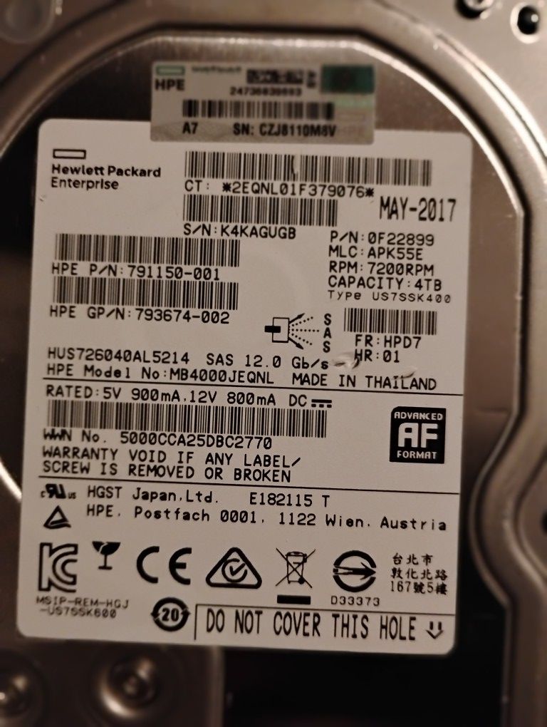 4tb Hard Drive HP 