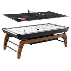 Hall of Games 90" Air Powered Hockey Table with Table Tennis Top

