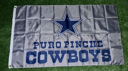 Cowboys flag size 5’x3’